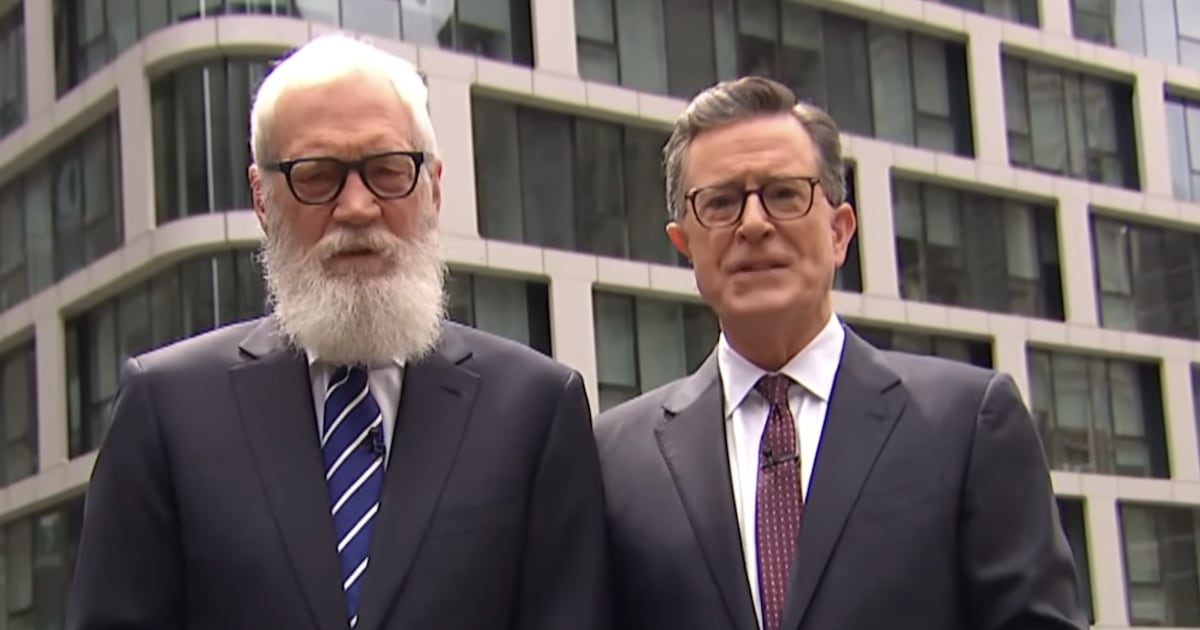 David Letterman Sends F-Bomb Message to CBS for Canceling Colbert