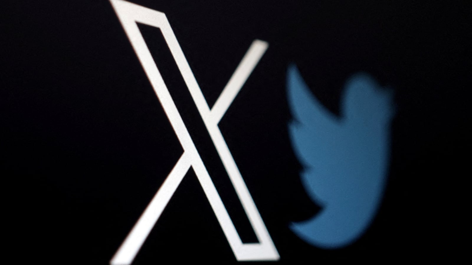 The new logo of Twitter is seen in this illustration.