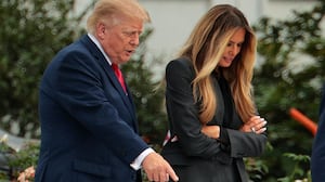 The granite helipad had to be reworked midway through construction, when Trump ordered the slope of the lawn to be redone.