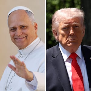 Pope Leo, Donald Trump