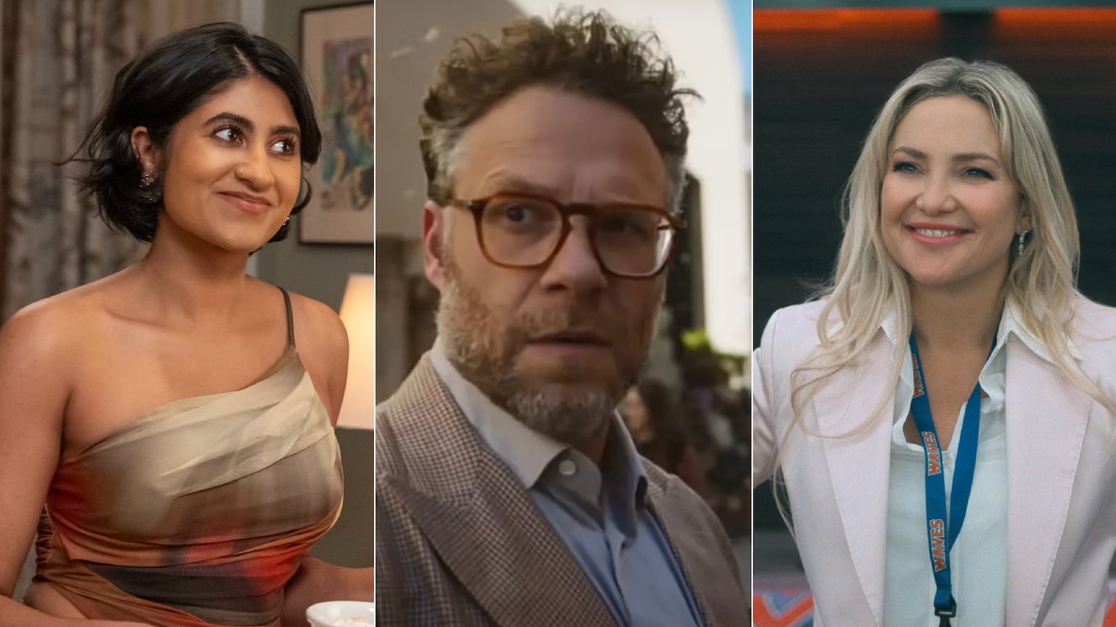 Amita Rao, Seth Rogen, and Kate Hudson