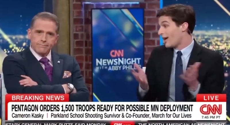 Scott Jennings clashes with Cameron Kasky on CNN's NewsNight.