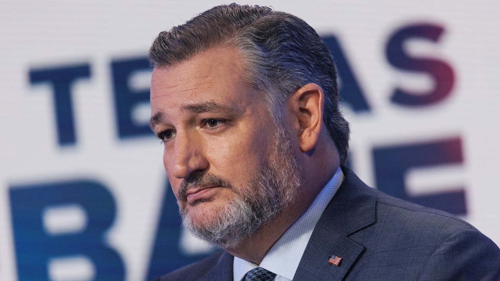 Ted Cruz at a debate with Colin Allred on Oct. 15, 2024.