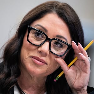 UNITED STATES - MAY 15: Labor Secretary Lori Chavez-DeRemer testifies during the House Appropriations Subcommittee on Labor, Health and Human Services, Education, and Related Agencies hearing on the Department of Labor's budget in Rayburn building on Thursday, May 15, 2025. (Tom Williams/CQ-Roll Call, Inc via Getty Images)