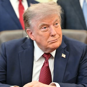 President Donald Trump took reporters' questions during an appearance in the Oval Office of the White House on July 24, 2026.
