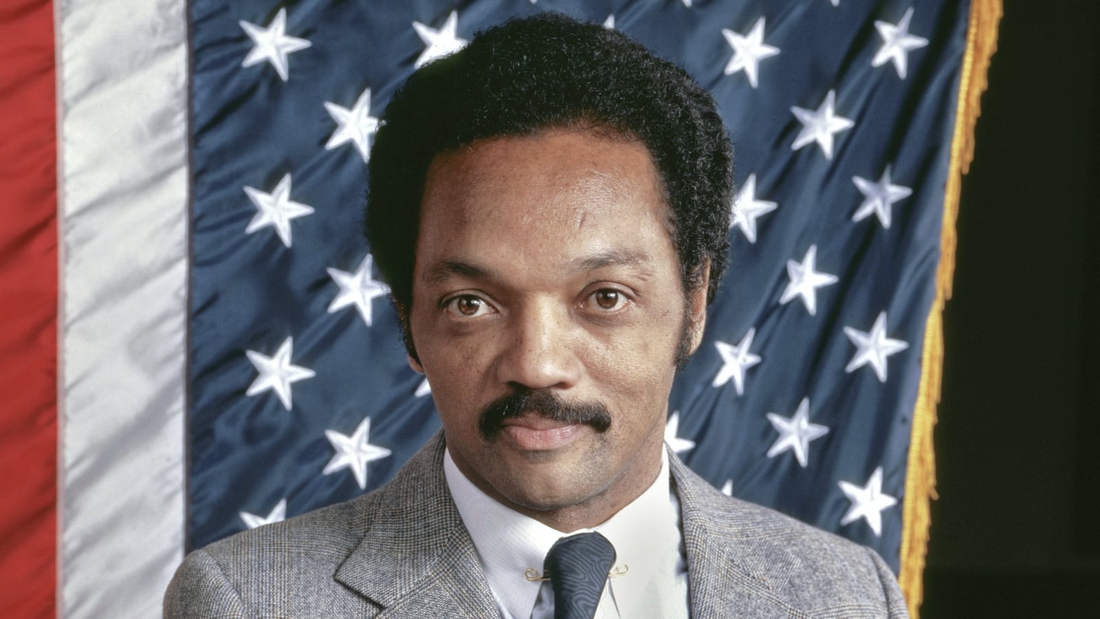 Presidential candidate Rev. Jesse Jackson poses for a portrait in 1984 in Tallahassee, Florida.