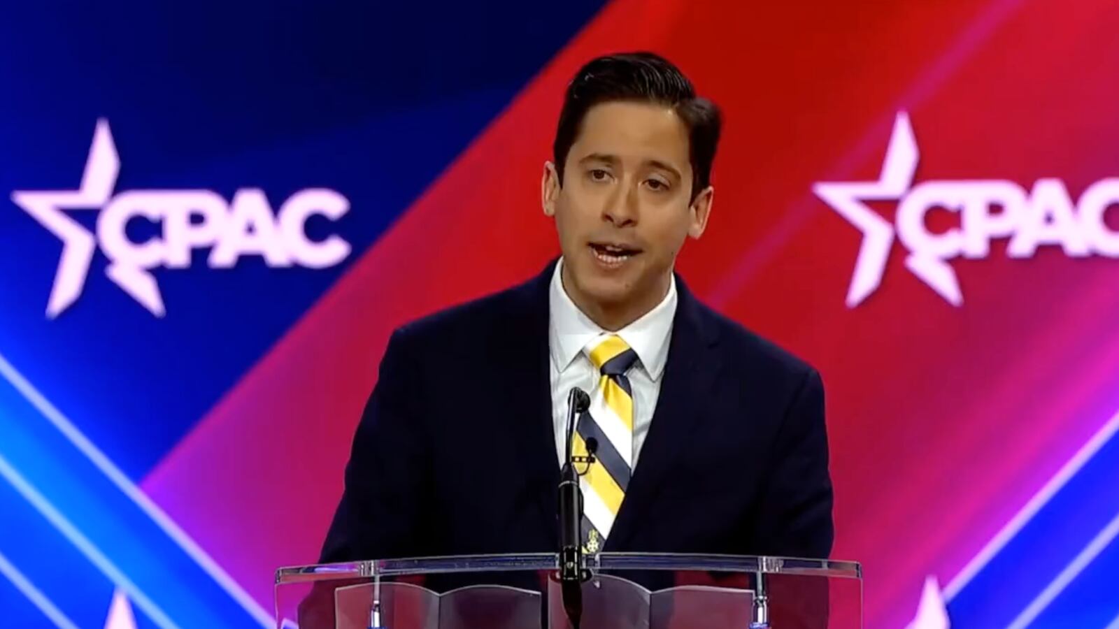 Michael Knowles speaking at CPAC March 4.