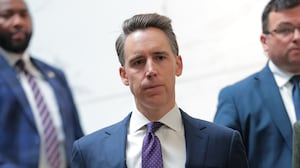 GOP Sen. Josh Hawley, pictured arriving at a closed-door briefing on Venezuela on January 7, voted for the War Powers Resolution to restrict Trump military action.