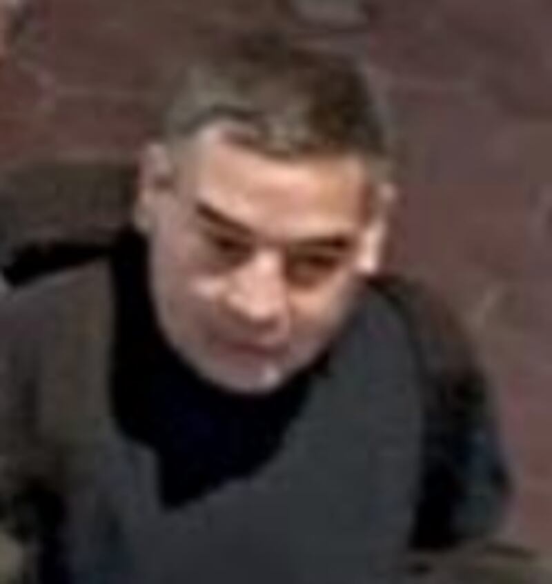 Mario Bustamante Leiva was caught on CCTV without his mask.