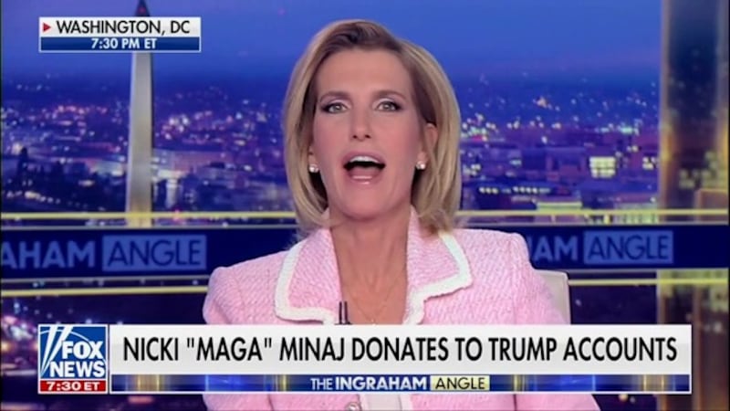 Ingraham after her mistake.