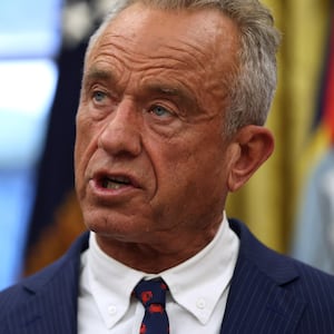 U.S. Secretary of Health and Human Services Robert F. Kennedy Jr. speaks in the Oval Office at the White House on January 29, 2026 in Washington, DC.