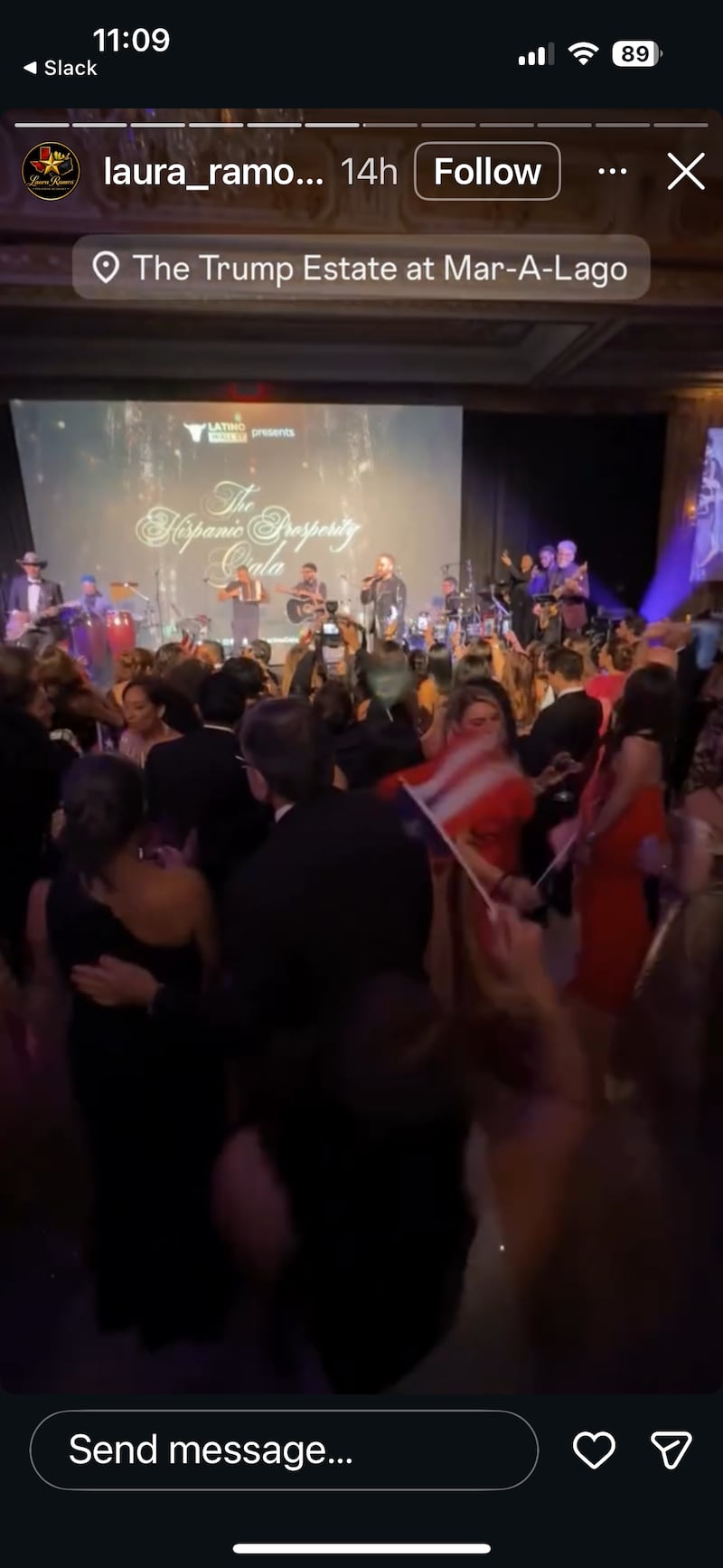 Latino Wall Street hosted its first Hispanic Prosperity Gala at Donald Trump's Mar-a-Lago Club.