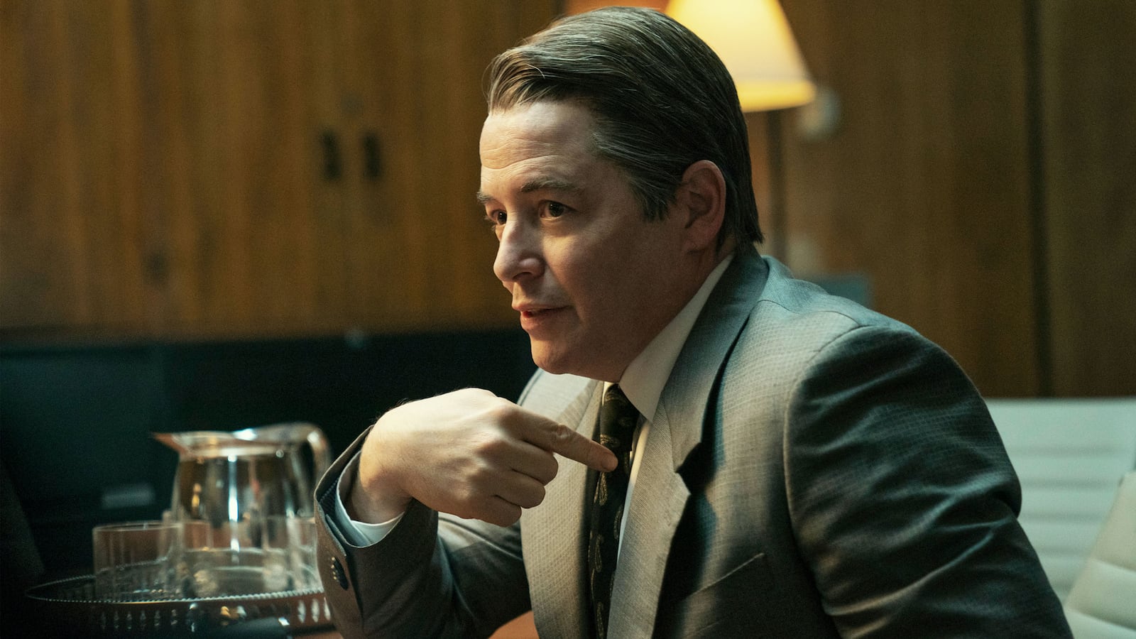 A still of Matthew Broderick from the Netflix movie "Painkiller"