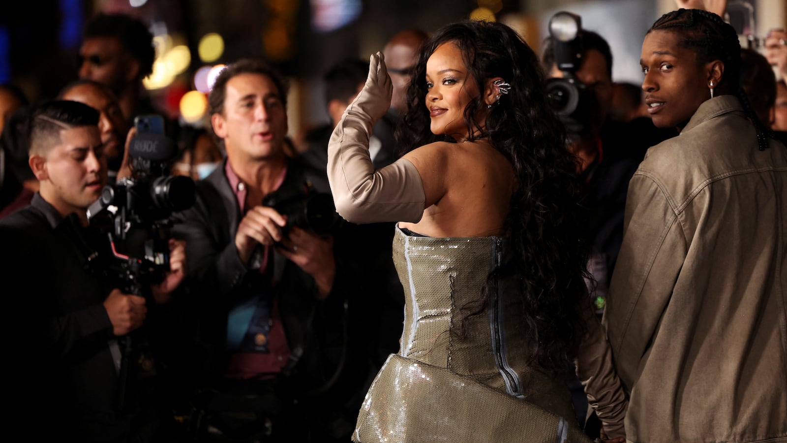 Singer Rihanna and rapper A$AP Rocky