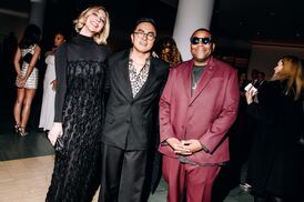 Heidi Gardner, Bowen Yang, Kenan Thompson at the WSJ Innovator Awards held at the Museum of Modern Art on October 29, 2024