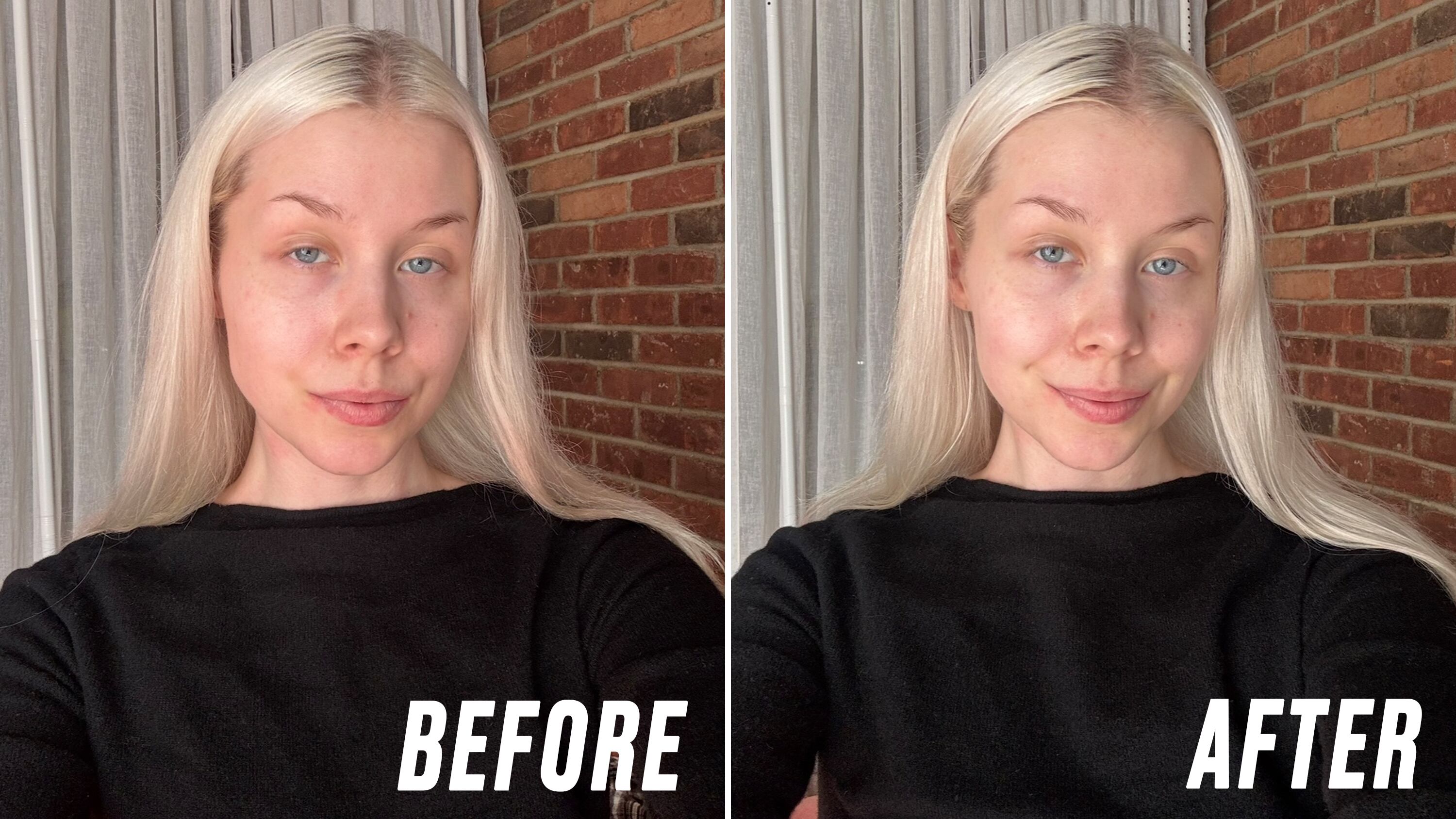 Roosa Rahkonen Before and After Ice Makeup Routine.