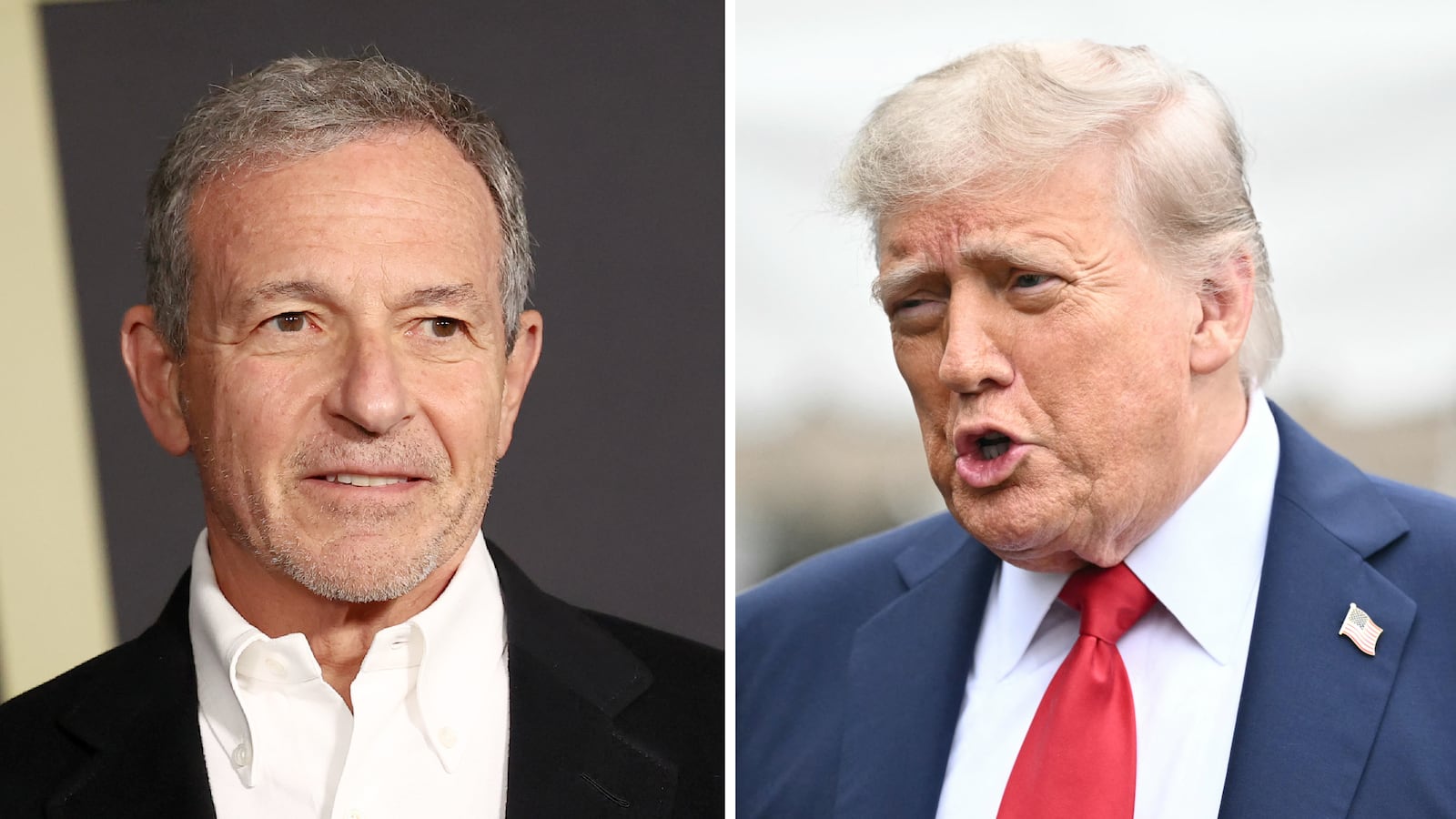 Bob Iger and Donald Trump.