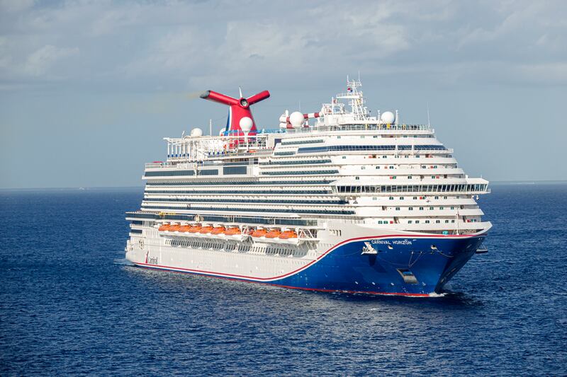 Cozumel, Mexico, Cruise Port Pier, arriving Carnival Horizon cruise ship. (Photo by: Jeffrey Greenberg/Universal Images Group via Getty Images)