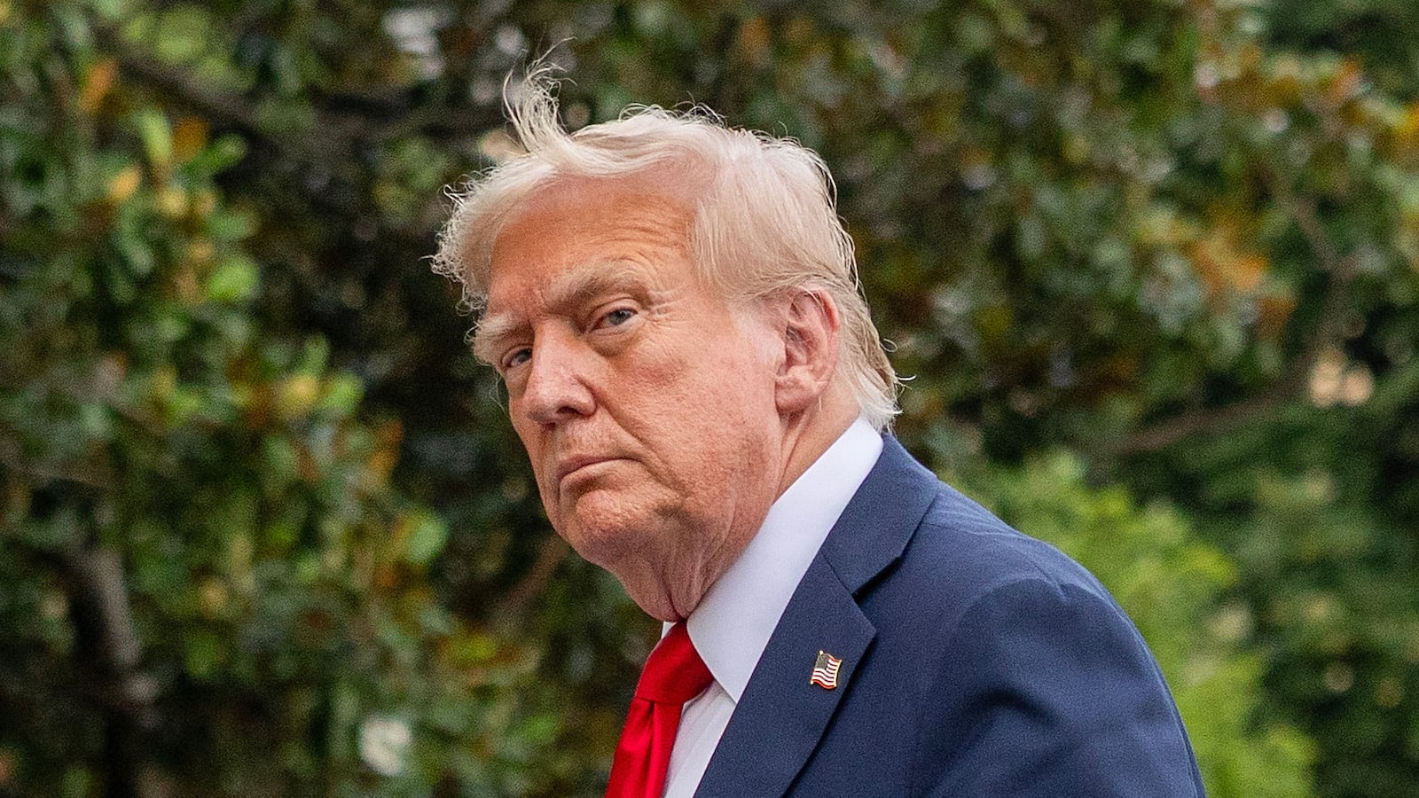 WASHINGTON, DC - JULY 13: U.S. President Donald Trump walks into the White House on July 13, 2025 in Washington, DC. President Trump and first lady Melania Trump spend the afternoon attending the final match of the FIFA Club World Cup at MetLife Stadium in East Rutherford, New Jersey. (Photo by Tasos Katopodis/Getty Images)
