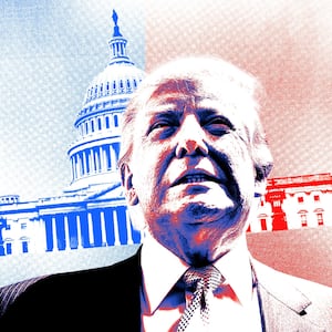 Donald Trump and the US Capitol