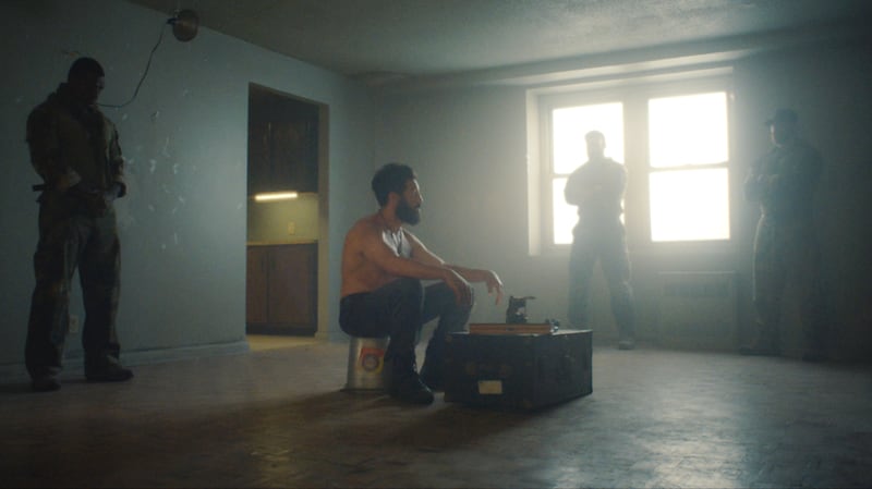 (L-R) Jason R. Moore, Jon Bernthal, Nick Koumalatsos, and Colton Hill.