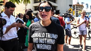 Laura Loomer, a right wing pundit and supporter of U.S. President Donald Trump