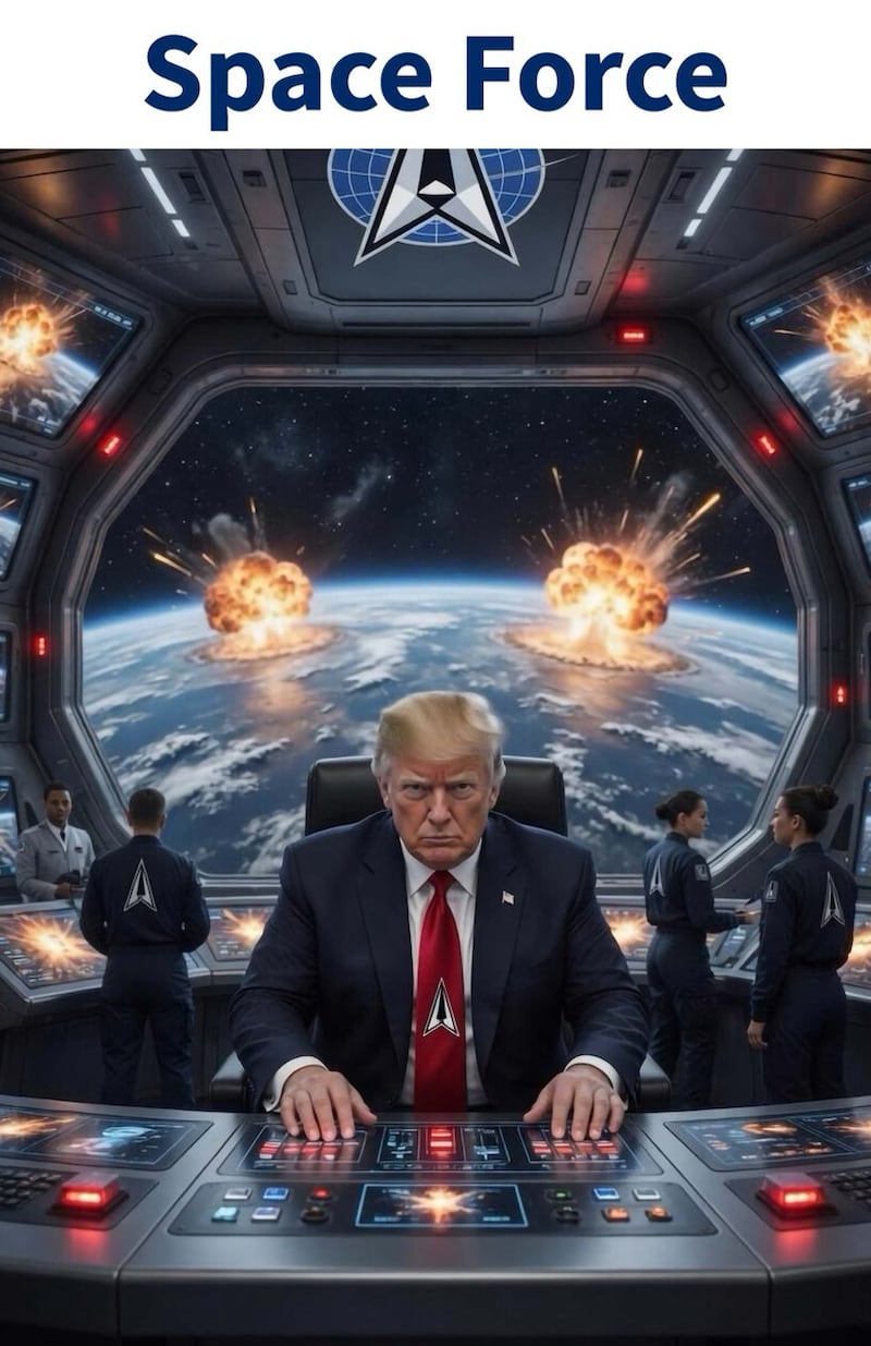 Trump was a central character in many of his posts.