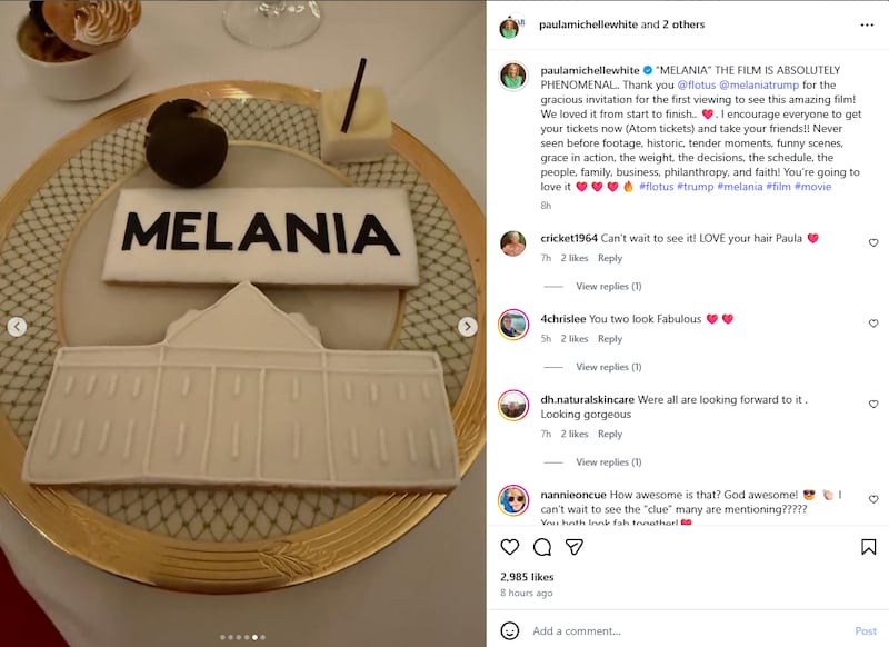 Melania White House premiere