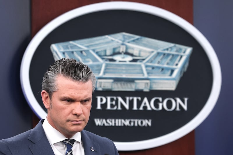 U.S. Secretary of War Pete Hegseth provides updates on military operations in Iran