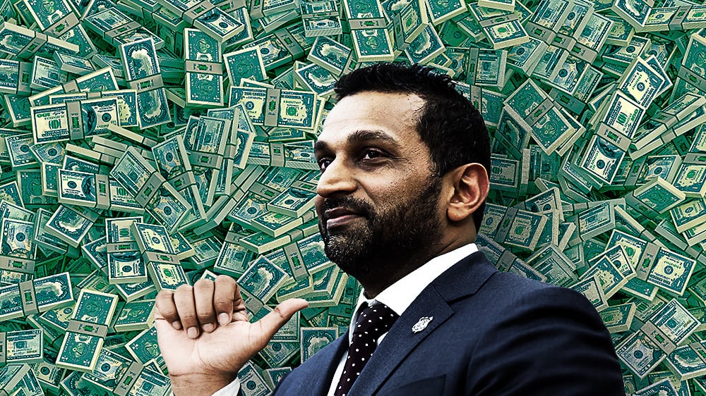 Kash Patel brags about saving the FBI money.