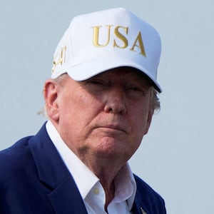 U.S. President Donald Trump walks to board Air Force One at Morristown Municipal Airport in Morristown, New Jersey, U.S., August 9, 2026.