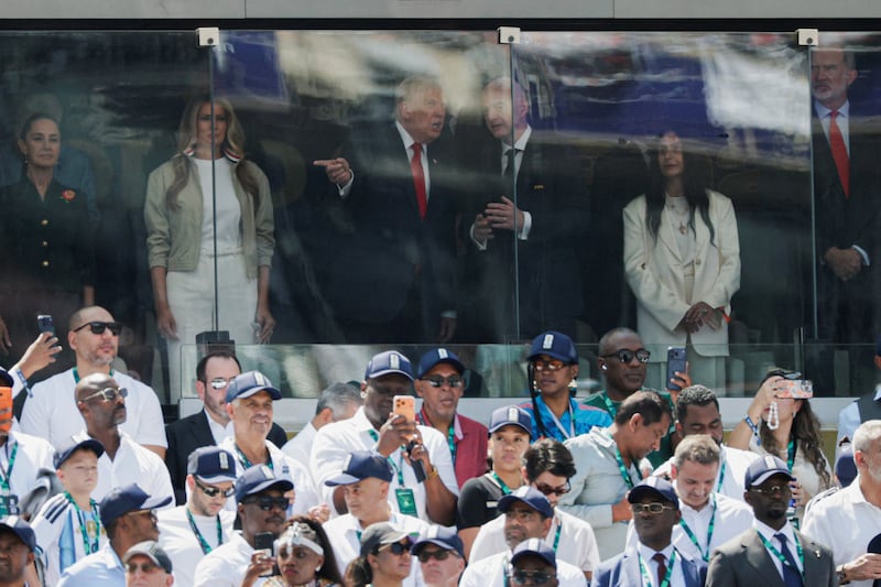 donald trump gianni infantino melania