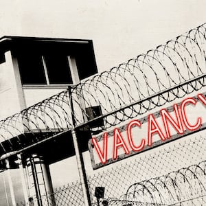 A Vacancy sign at at Detention Center