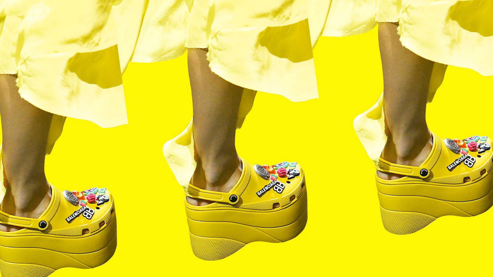 Platform Crocs at Paris Fashion Week