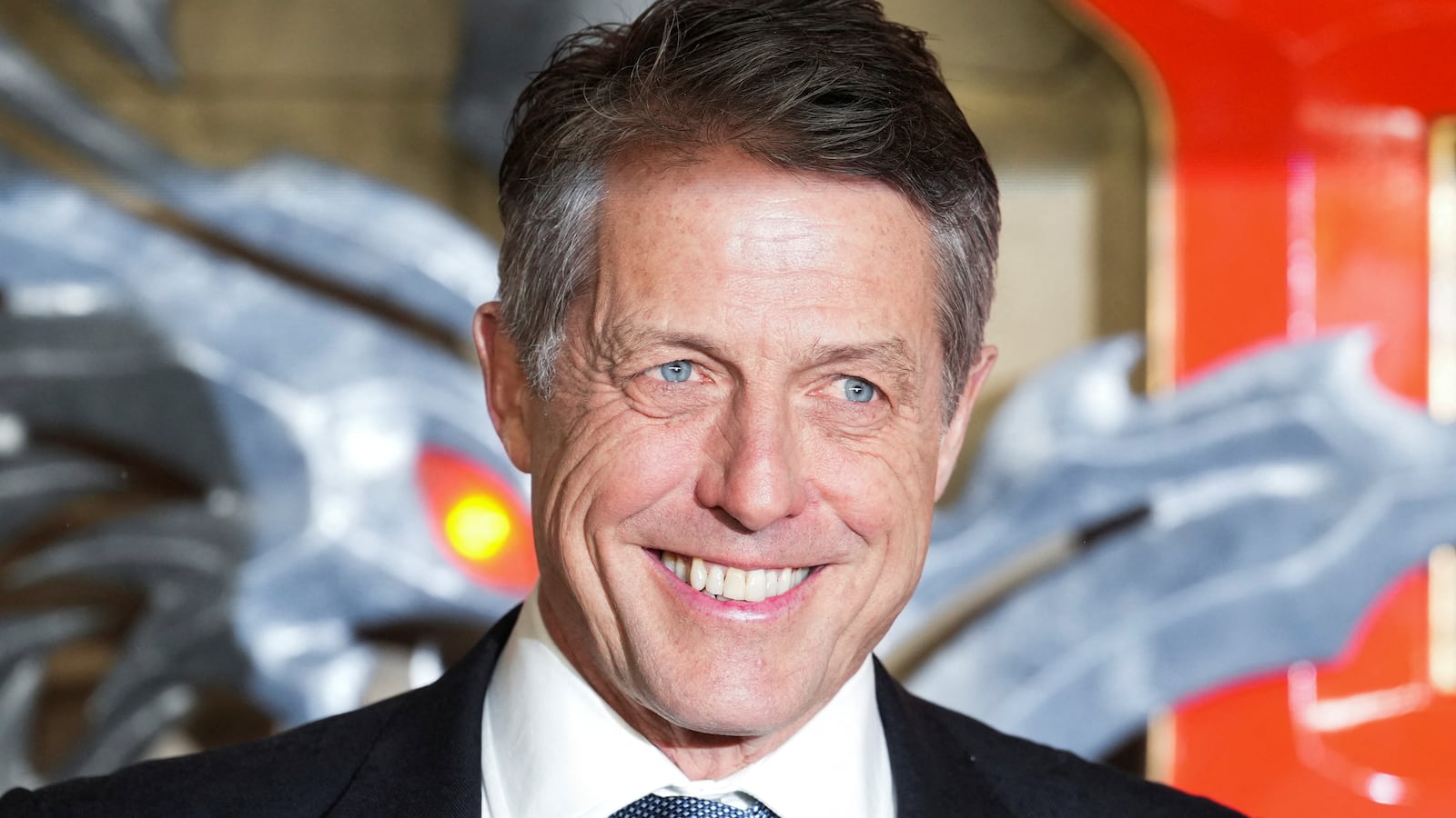 Cast member Hugh Grant attends the premiere of 'Dungeons and Dragons: Honour Among Thieves' in London, Britain.