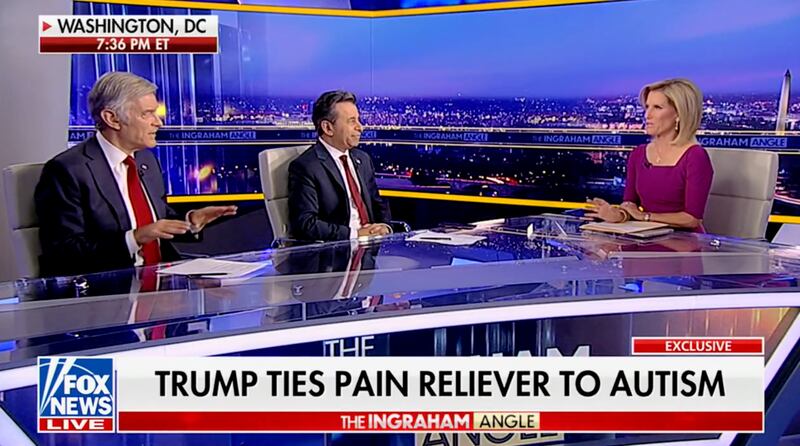 Dr Mehmet Oz and Marty Makary appear with Laura Ingraham on the Ingraham Angle.