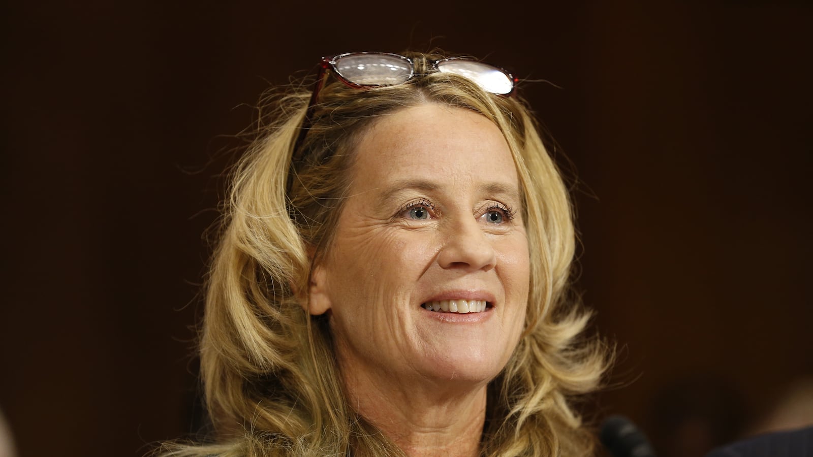 Dr. Christine Blasey Ford speaks before the Senate Judiciary Committee hearing on the nomination of Brett Kavanaugh to be an associate justice of the Supreme Court of the United States, on Capitol Hill September 27, 2018 in Washington, DC.