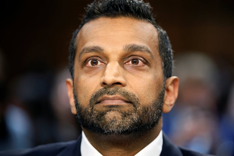 FBI Director Kash Patel prepares to testify before a Senate Judiciary Committee hearing on oversight of the Federal Bureau of Investigation, on Capitol Hill in Washington, D.C.,  on September 15, 2026.