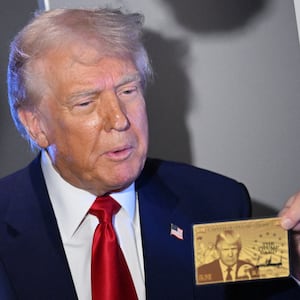 Trump and his "gold card."
