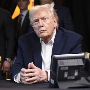 PALM BEACH, FLORIDA - JANUARY 3: (EDITOR'S NOTE: This Handout image was provided by a third-party organization and may not adhere to Getty Images' editorial policy.) U.S. President Donald Trump, CIA Director John Ratcliffe (L) and Secretary of State Marco Rubio monitor U.S. military operations in Venezuela, from Trump's Mar-a-Lago Club on January 3, 2026 in Palm Beach, Florida. President of Venezuela Nicolas Maduro and first lady Cilia Flores were brought to New York on Saturday after being captured by the U.S. military in Caracas. They are expected to face federal charges related to drug trafficking and working with gangs designated as terrorist organizations.