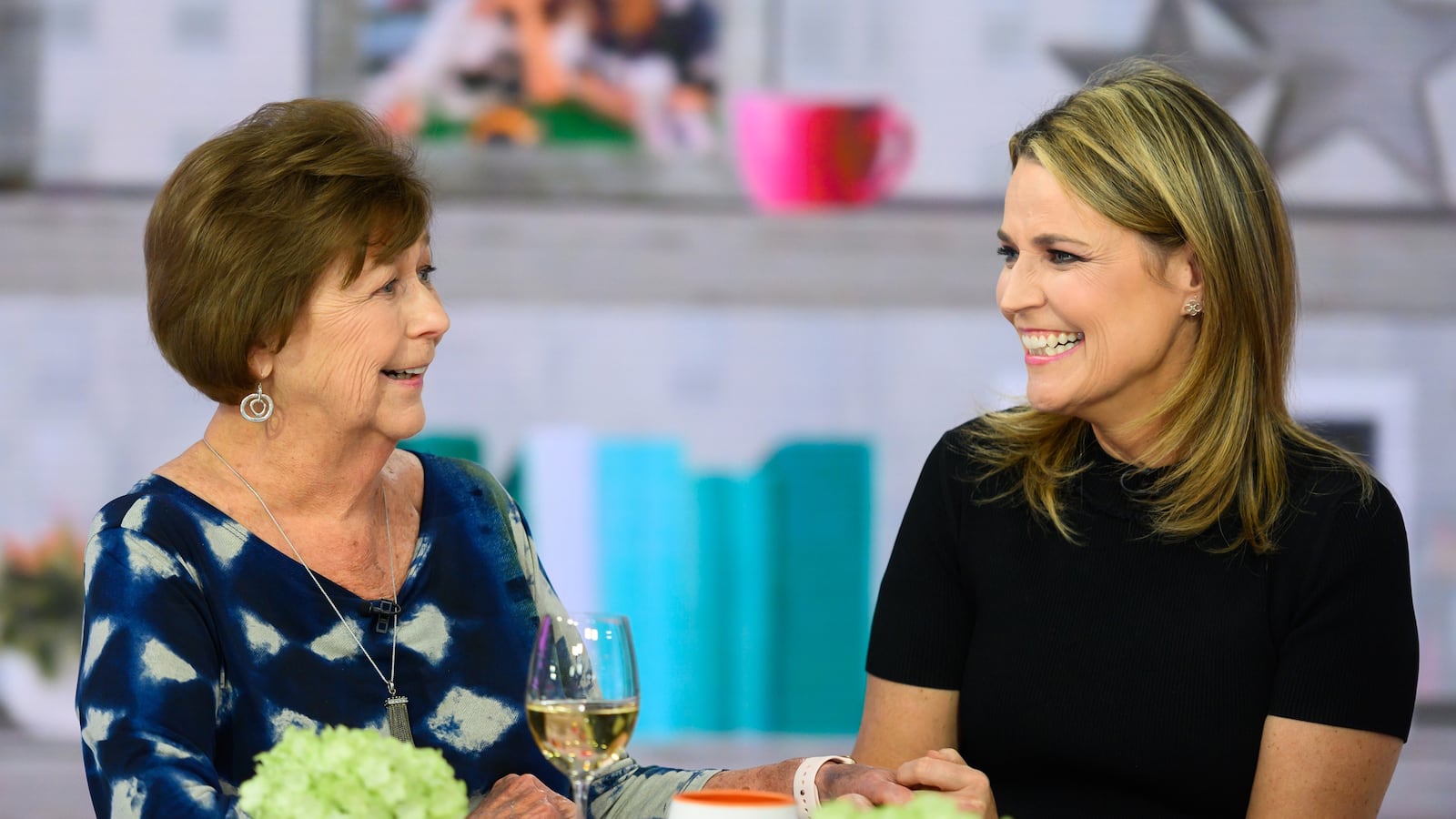 Savannah Guthrie and mother Nancy on the 'Today' show in 2019.
