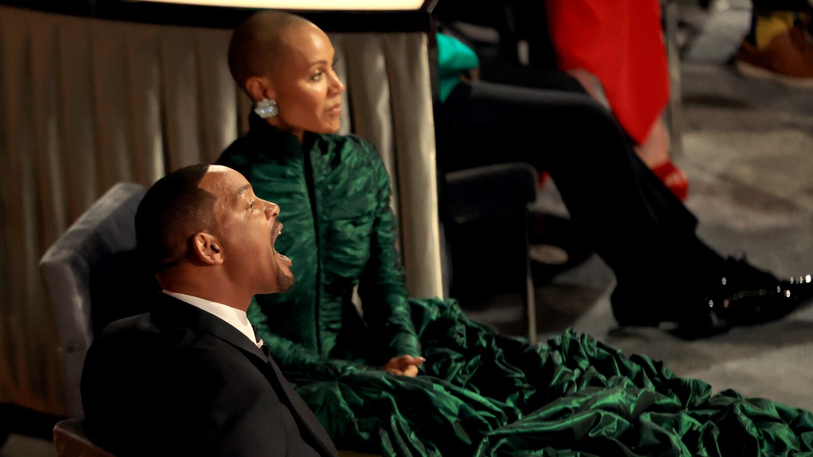 Will Smith and Jada Pinkett Smith at the 94th Academy Awards