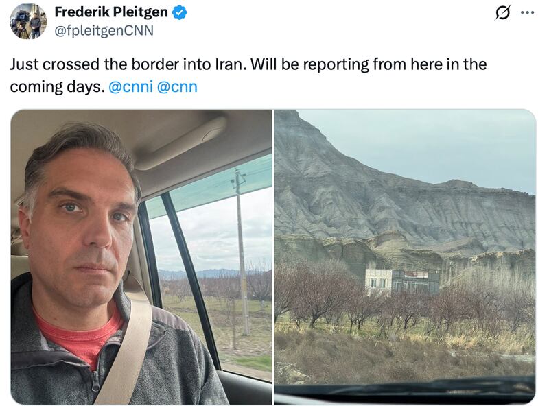 CNN correspondent Frederik Pleitgen posts from Iran.