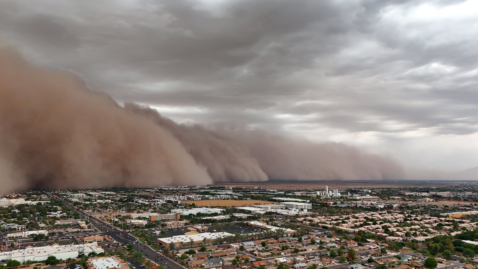 A haboob comes into Chandler, Ariz. on August 24, 2025.