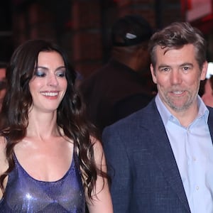 Anne Hathaway and Patrick Brammall