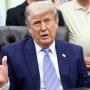 U.S. President Donald Trump speaks during an announcement with U.S. Environmental Protection Agency (EPA) Administrator Lee Zeldin (not pictured) in the Oval Office at the White House, in Washington, D.C., U.S., May 21, 2026.