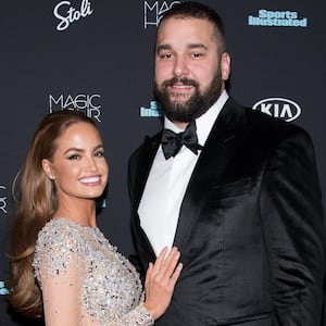 NEW YORK, NY - FEBRUARY 14: Haley Kalil and Matt Kalil attend the 2018 Sports Illustrated Swimsuit Issue Launch Celebration at Magic Hour at Moxy Times Square on February 14, 2018 in New York City.