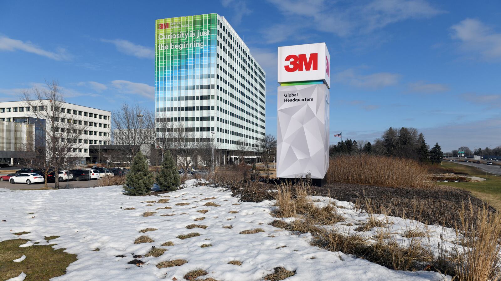 The 3M global headquarters in Maplewood, Minnesota, photographed on March 4, 2020.