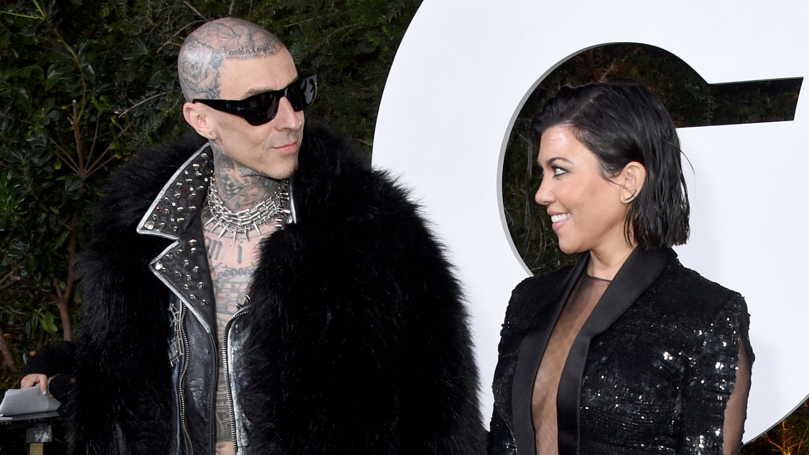 Travis Barker and Kourtney Kardashian.