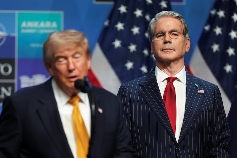 Bessent and Trump returned Wednesday from a NATO summit in Turkey.
